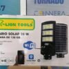Luminario solar fijo 20 W con cámara de 128 Gb/ Wifi Marca Lion Tools (2700)
