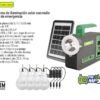 Kit Sistema de iluminación solar con radio y luz de emergencia 3 W Marca Lion Tools (2703)