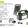 Kit Sistema de iluminación solar de 9 W 3 focos Marca Lion Tools (2702)