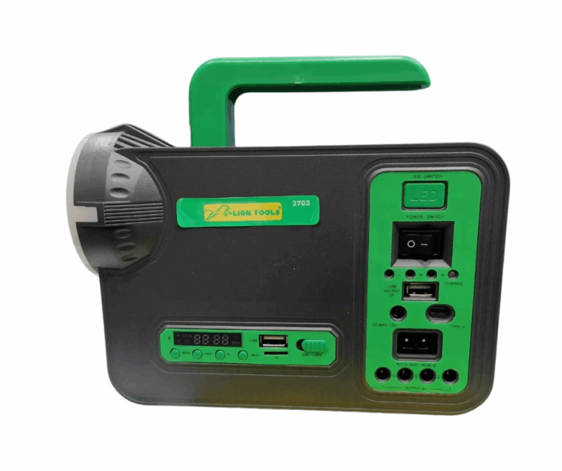 Kit Sistema de iluminación solar con radio y luz de emergencia 3 W Marca Lion Tools (2703)