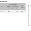 Motobomba solar sumergible Diámetro nominal: 2" Potencia de la motobomba: 210 watts Máximo voltaje de entrada: 60 VCC (KOLOS2-75-21-H)