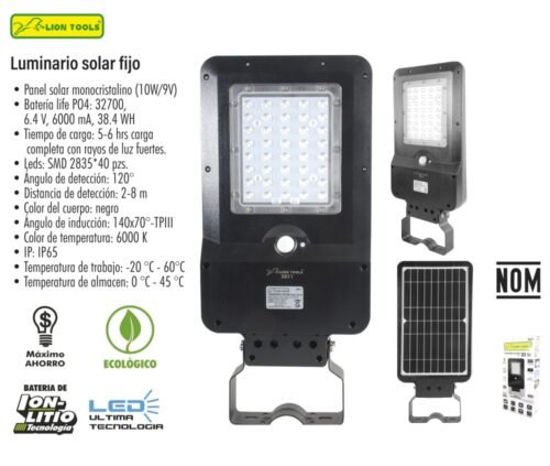 2811 Luminario solar fijo 25 w Marca Lion Tools (2811)