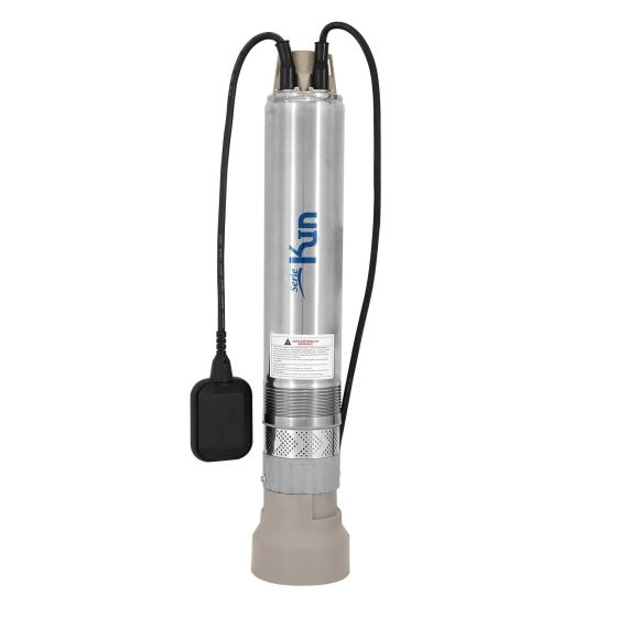 Motobomba sumergible TORNADO 1/2 HP, 1 X 127V Serie KIN para norias, cisternas y pozos profundos