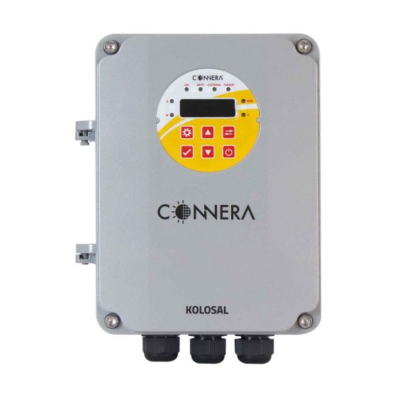 Motobomba solar sumergible Diámetro nominal: 2" Potencia de la motobomba: 210 watts Máximo voltaje de entrada: 60 VCC (KOLOS2-75-21-H)