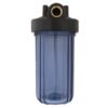 Portafiltro PURIKOR para cartuchos Transparente 12 gpm, 1" hembra, Diam. 4.5", altura 10", 15-80 psi (PKPFBT-10X1P)