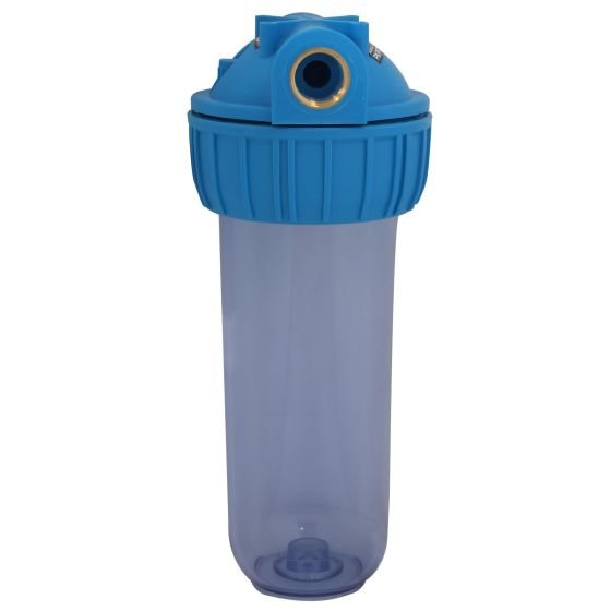 pkpft_10x0_75_c Portafiltro PURIKOR para cartuchos Transparente 6 gpm, 3/4" hembra, Diam. 2.5", altura 10", 15-80 psi (PKPFT-10X0.75P)