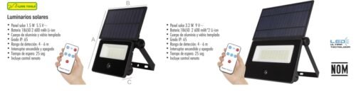 Luminarios solares con control LION TOOLS(3424)
