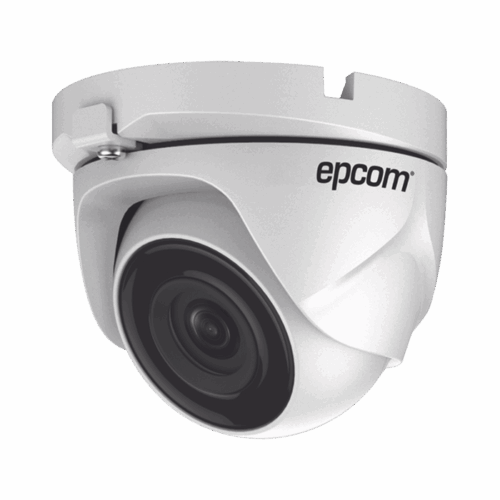 Turret TURBOHD 2 Megapixel (1080p) / METÁLICA / Gran Angular 103° / Lente 2.8 mm / IR EXIR 20 Mts / Exterior IP66 / TVI-AHD-CVI-CVBS / dWDR EPCOM(E8-TURBO-G2W)(