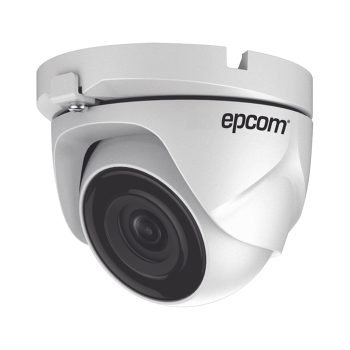 Turret TURBOHD 2 Megapixel (1080p) / METÁLICA / Gran Angular 103° / Lente 2.8 mm / IR EXIR 20 Mts / Exterior IP66 / TVI-AHD-CVI-CVBS / dWDR EPCOM(E8-TURBO-G2W)(