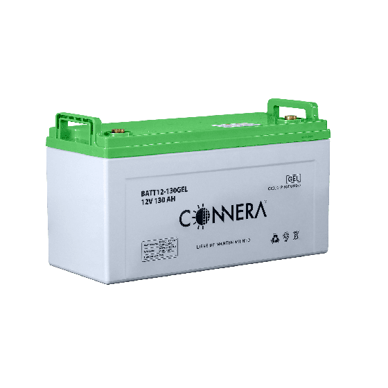 Batería solar de GEL de ciclo profundo con válvula reguladora(BATT12-130GEL )CONNERA