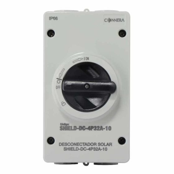 DESCONECTADORES DE CORRIENTE DIRECTA EN 4 POLOS ( SHIELD-DC-4P32A-10 )